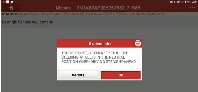 Nissan-Sentra-2014-Steering-Angle-Sensor-Adjustment-12